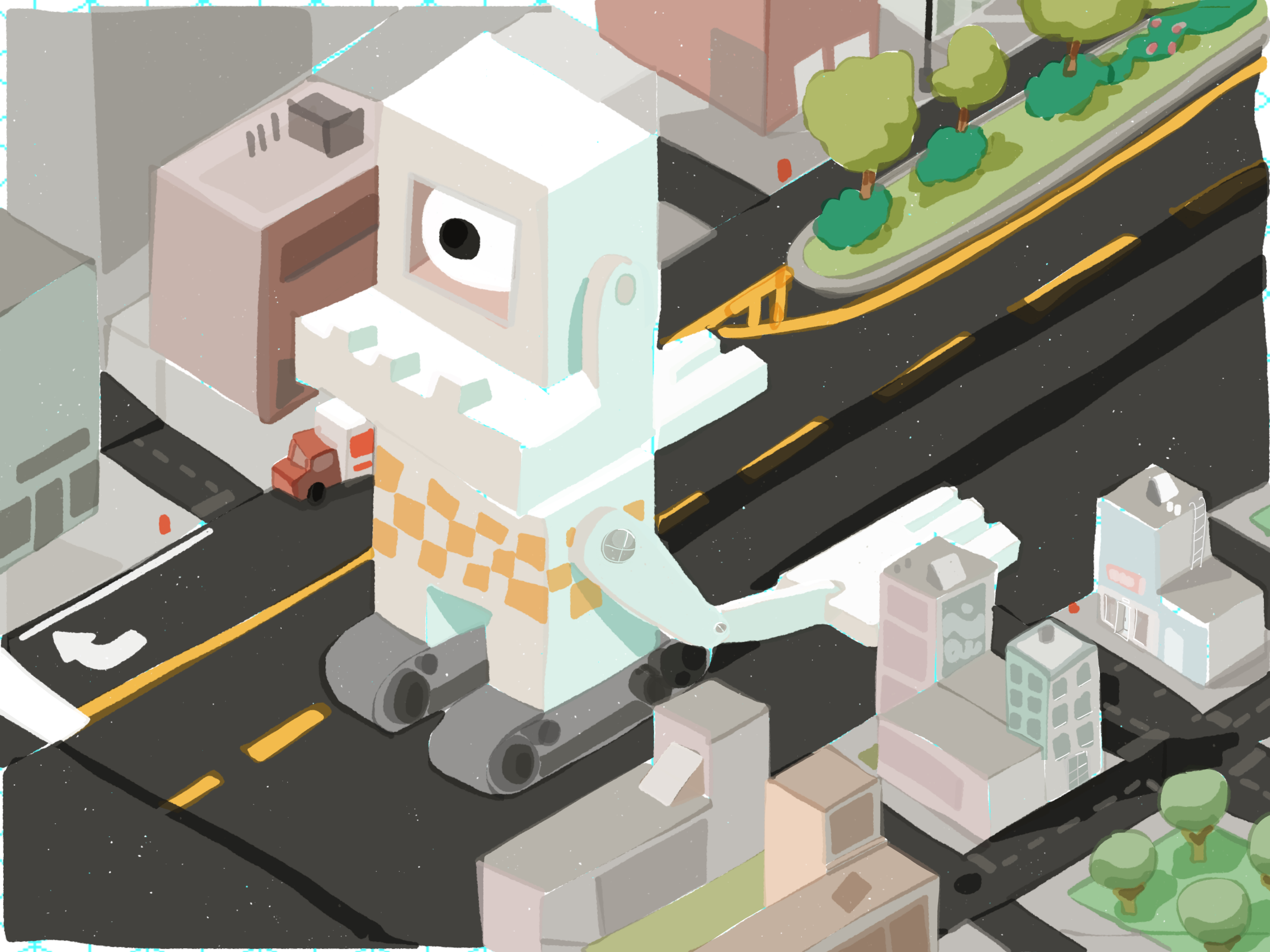 Main street robot