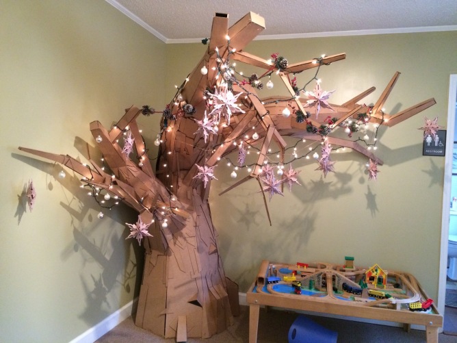 Big Cardboard Tree!